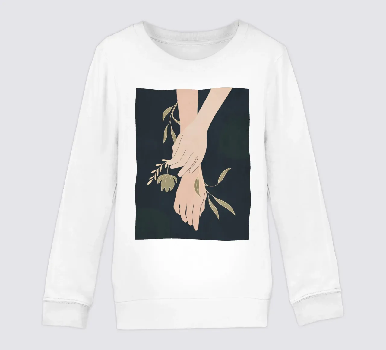 Mano in fiore 2 felpa bambino da LeaDArt