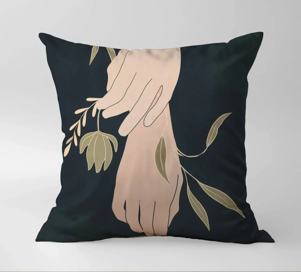 Mano in fiore 2 cuscino da LeaDArt