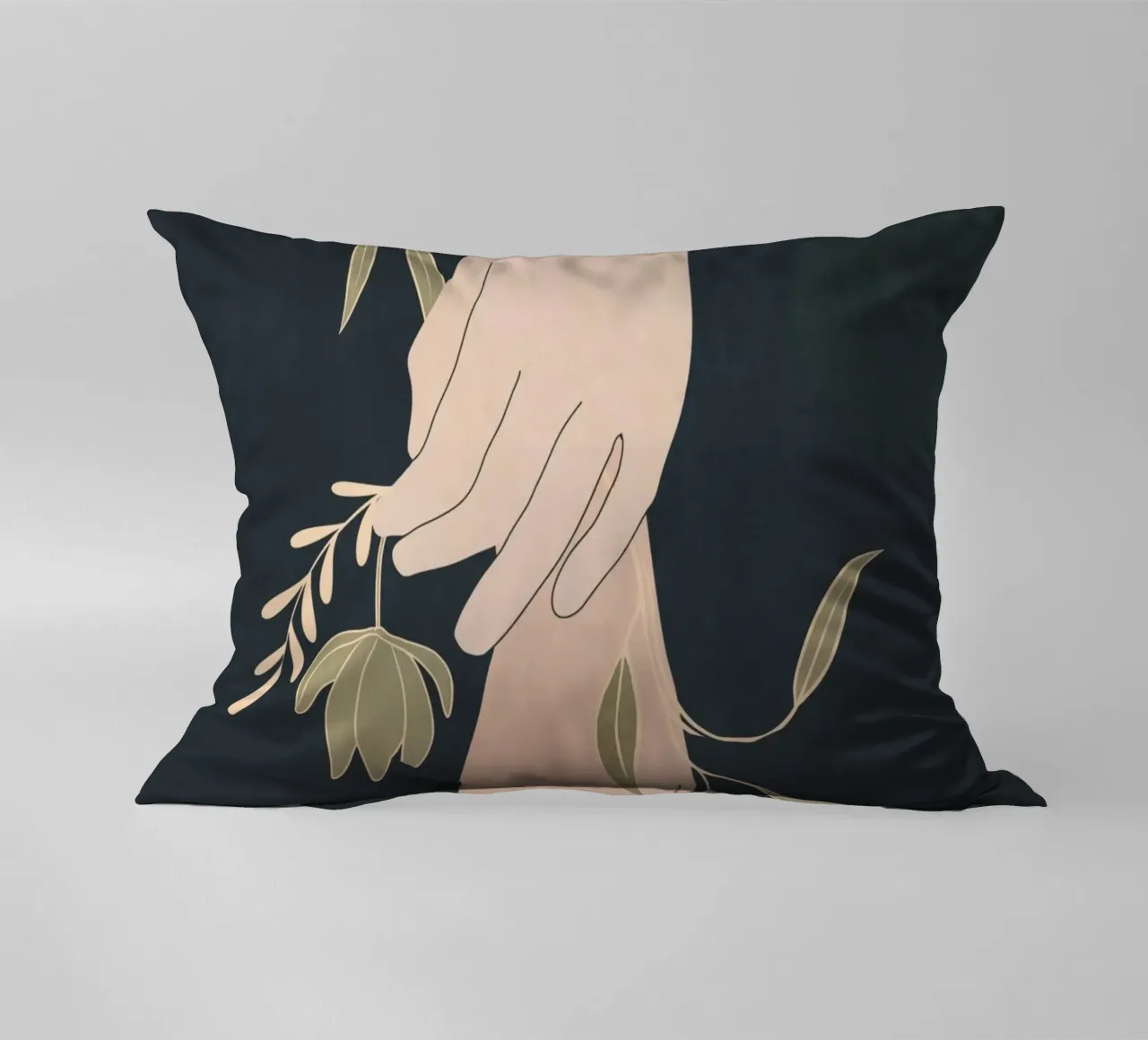 Mano in fiore 2 cuscino da LeaDArt