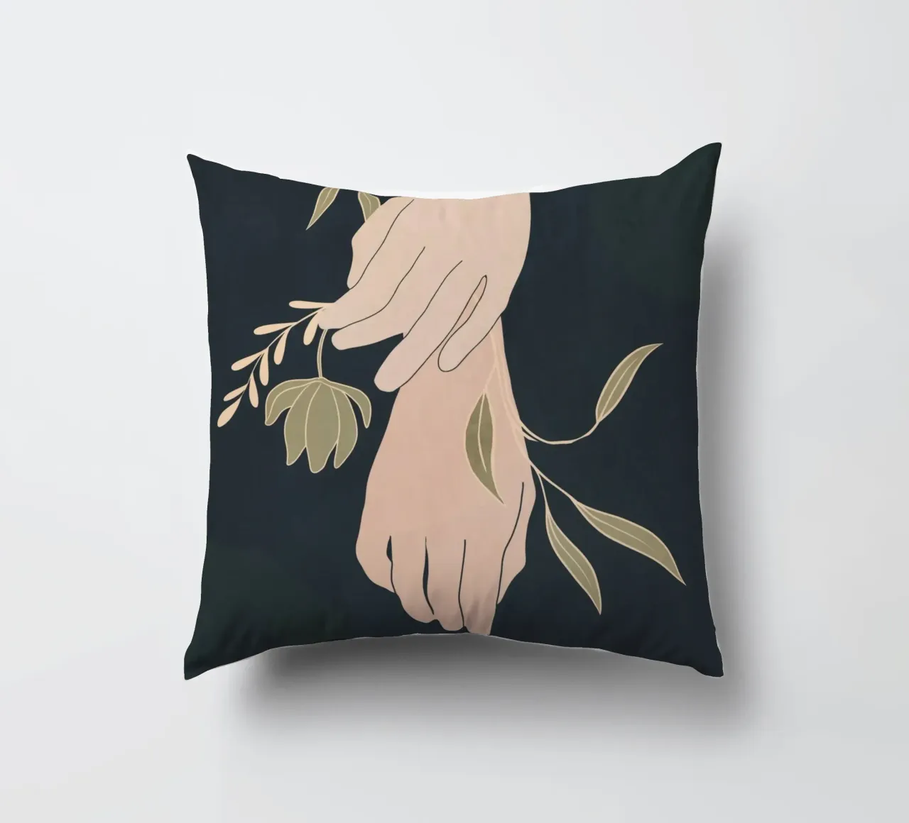 Mano in fiore 2 cuscino da LeaDArt