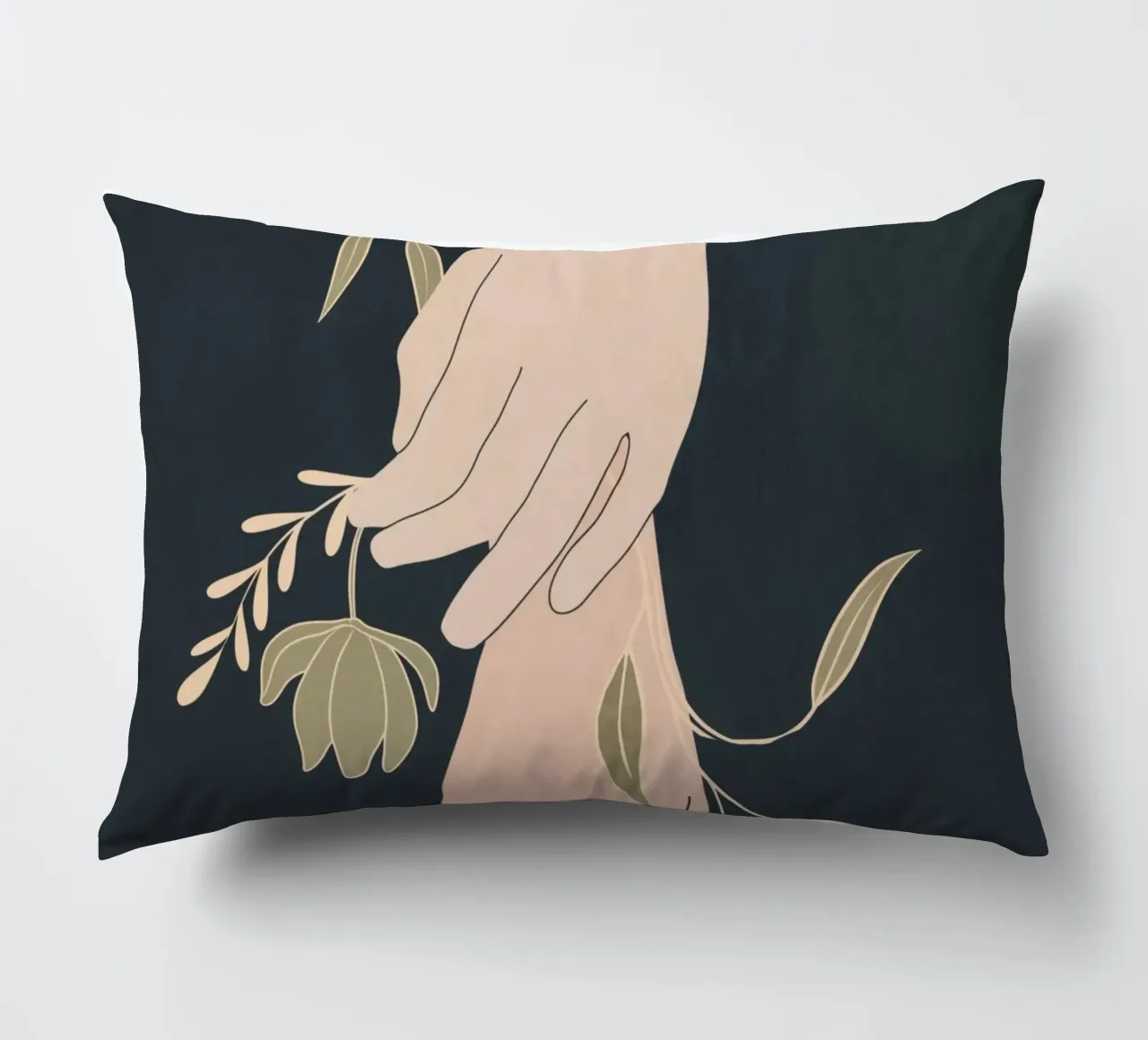 Mano in fiore 2 cuscino da LeaDArt