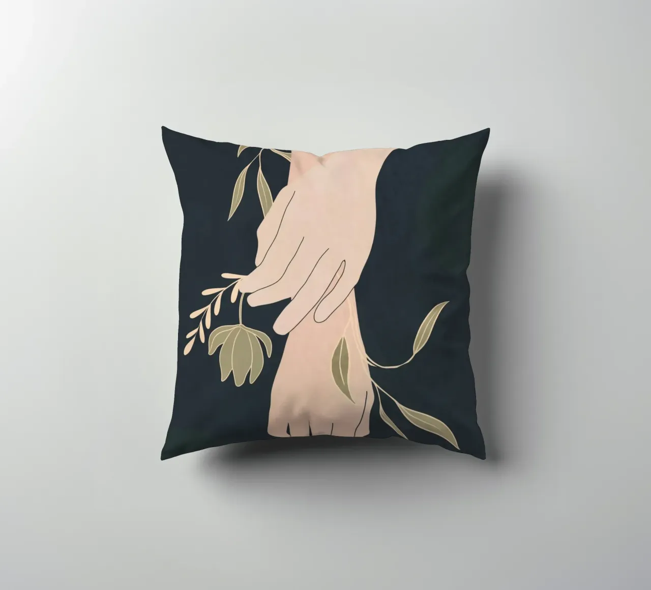 Mano in fiore 2 cuscino da LeaDArt