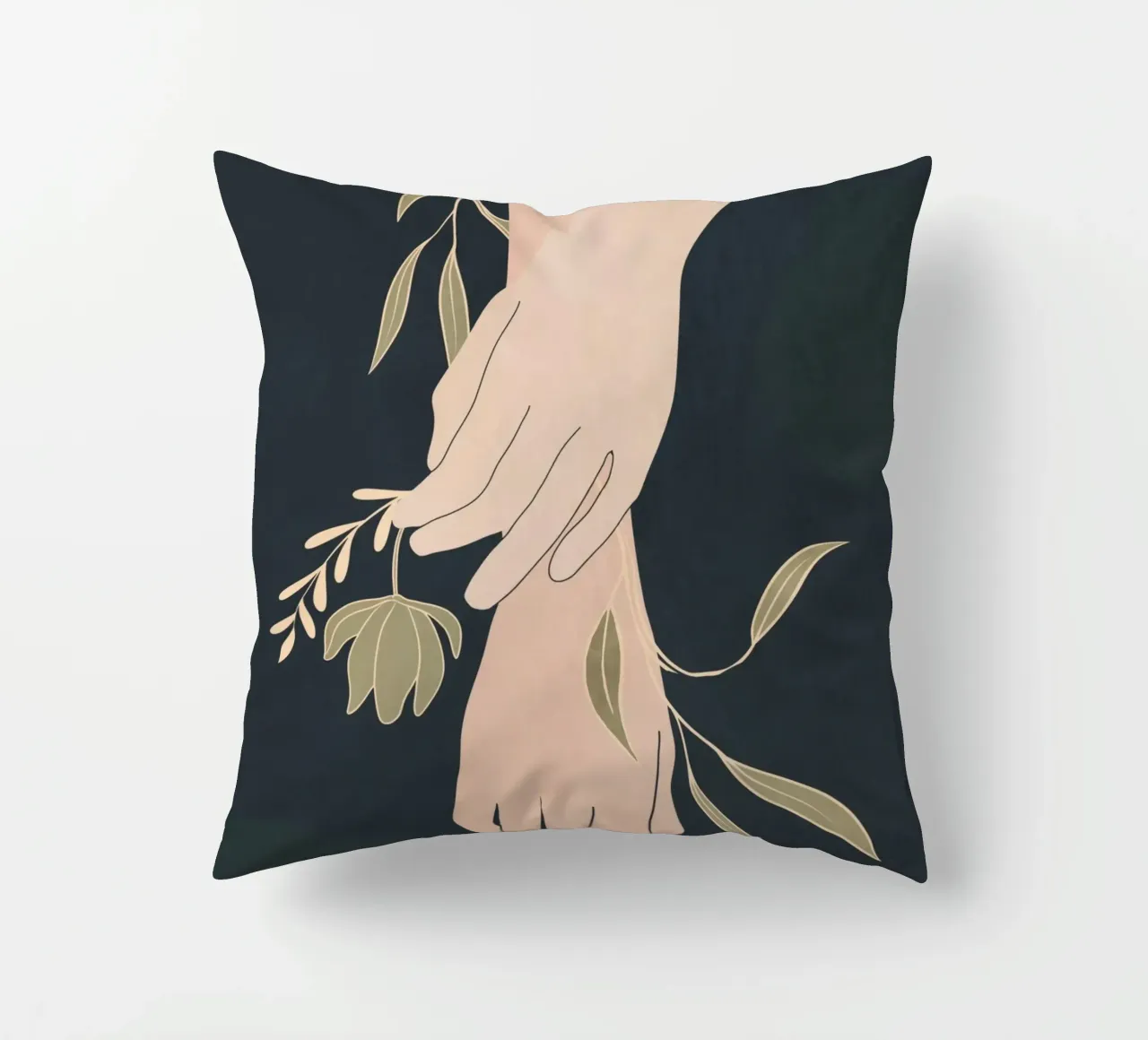 Mano in fiore 2 cuscino da LeaDArt