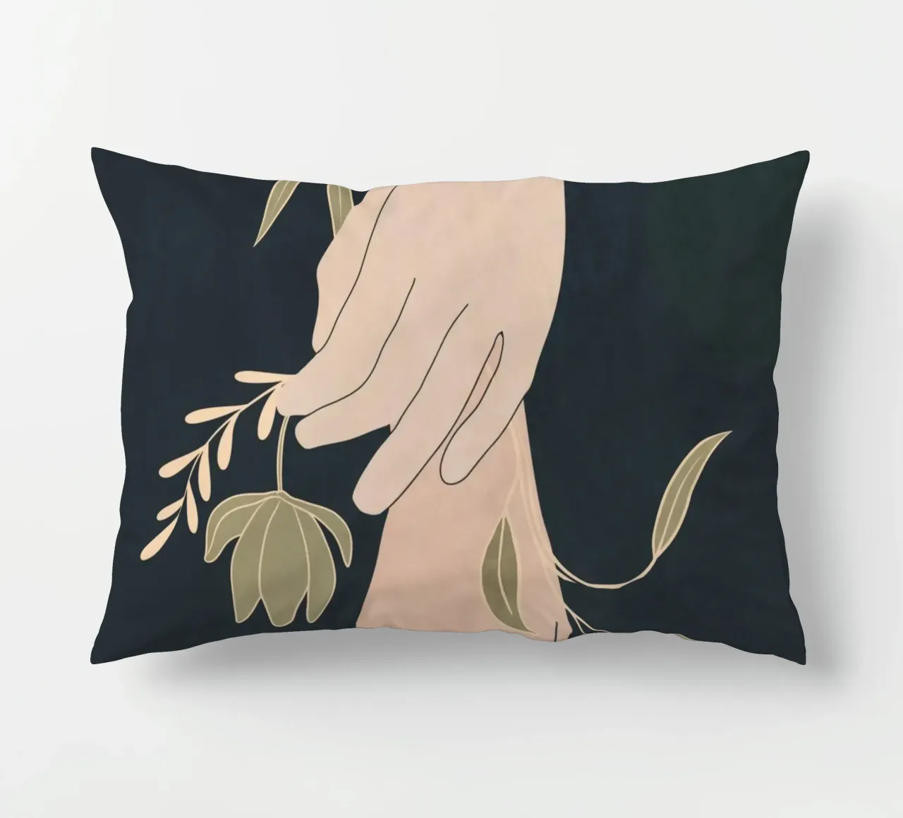 Mano in fiore 2 cuscino da LeaDArt