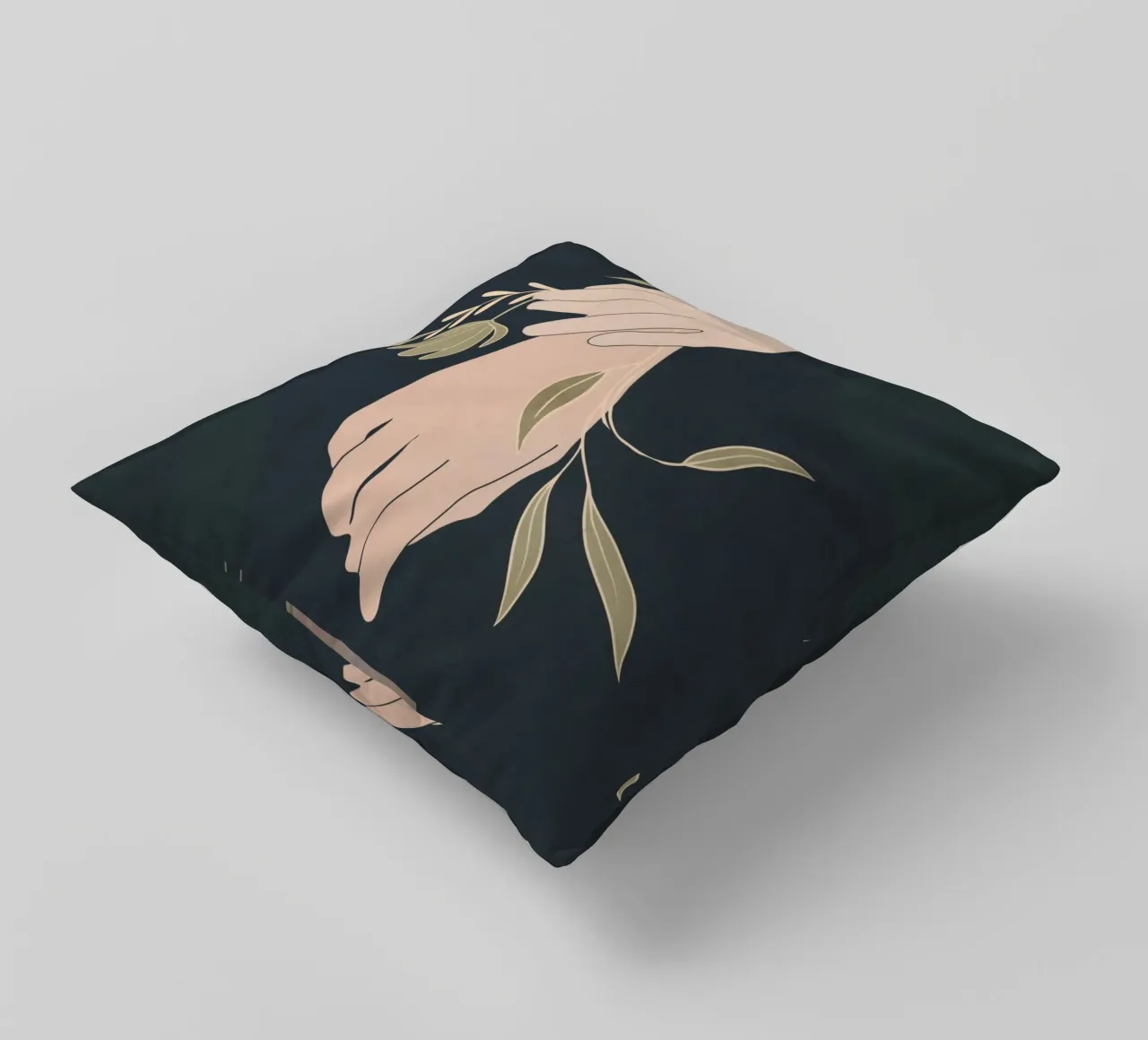 Mano in fiore 2 cuscino da LeaDArt