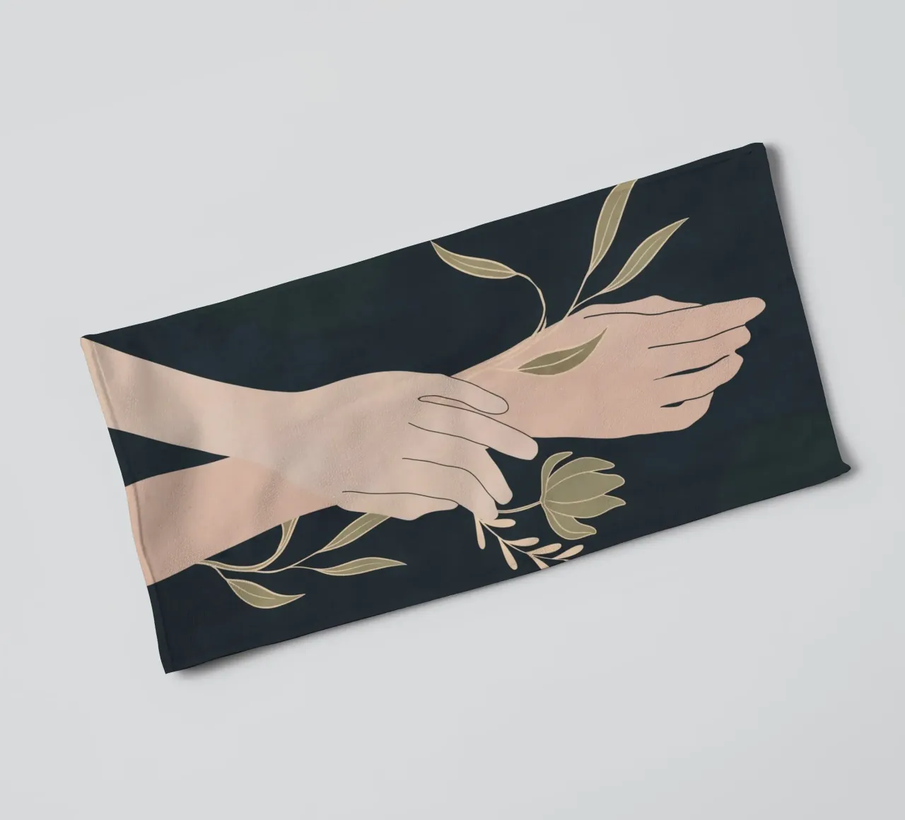 Mano in fiore 2 asciugamano da bagno da LeaDArt