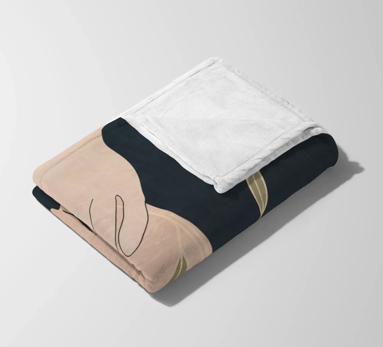 Mano in fiore 2 coperta in pile da LeaDArt