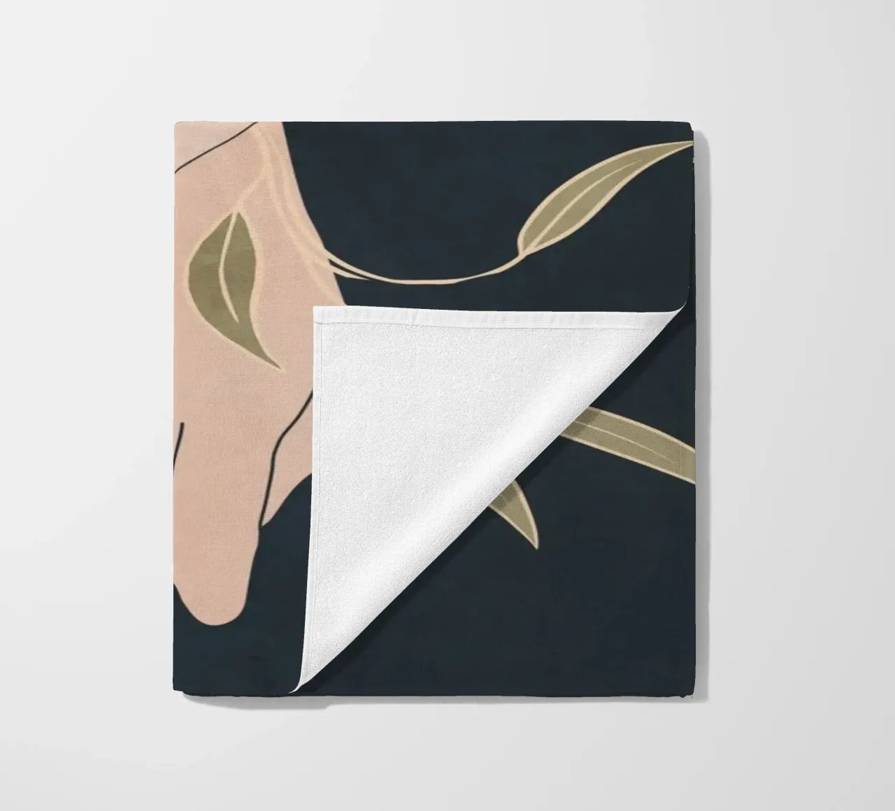 Mano in fiore 2 telo mare da LeaDArt