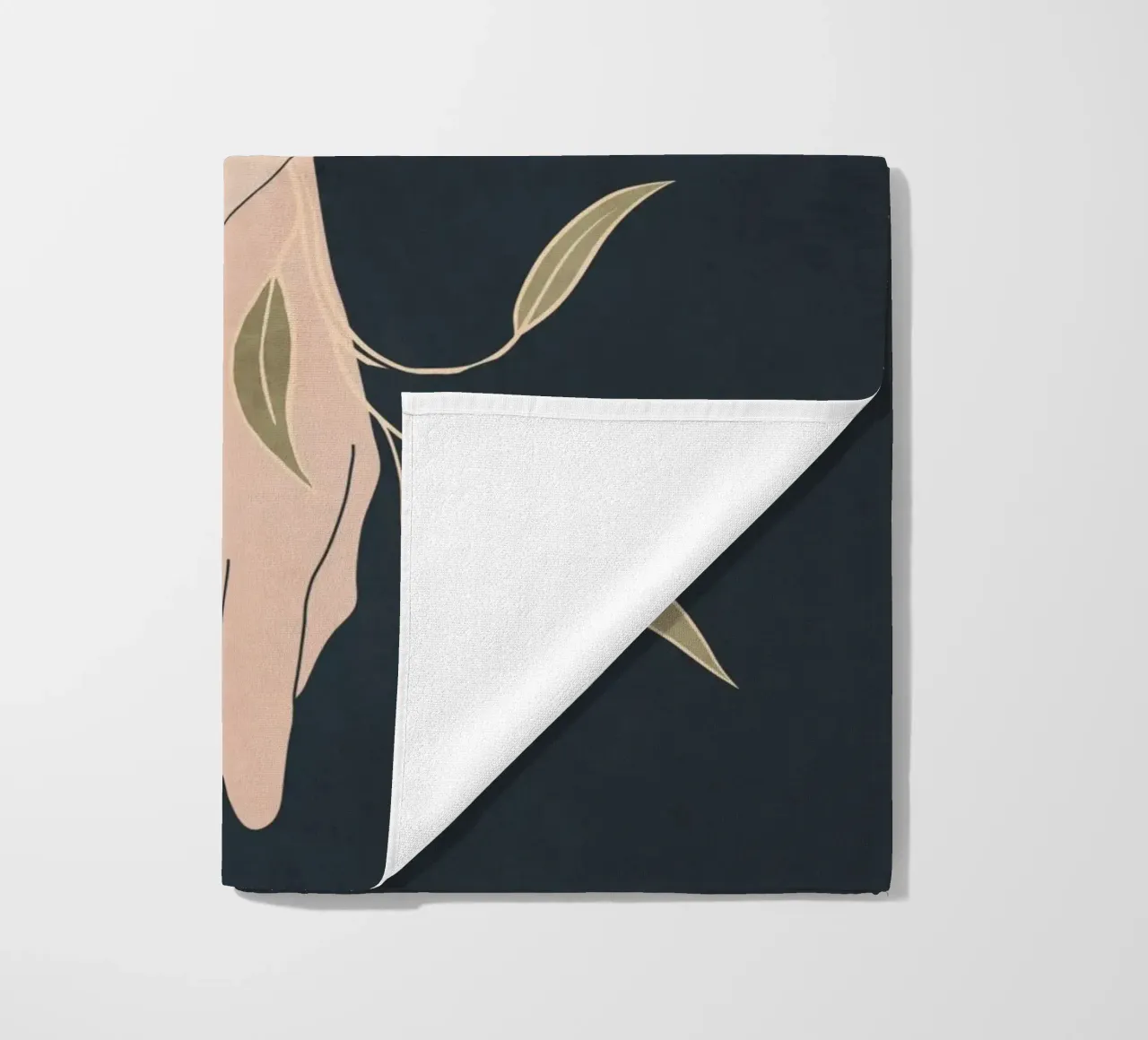 Mano in fiore 2 telo mare da LeaDArt