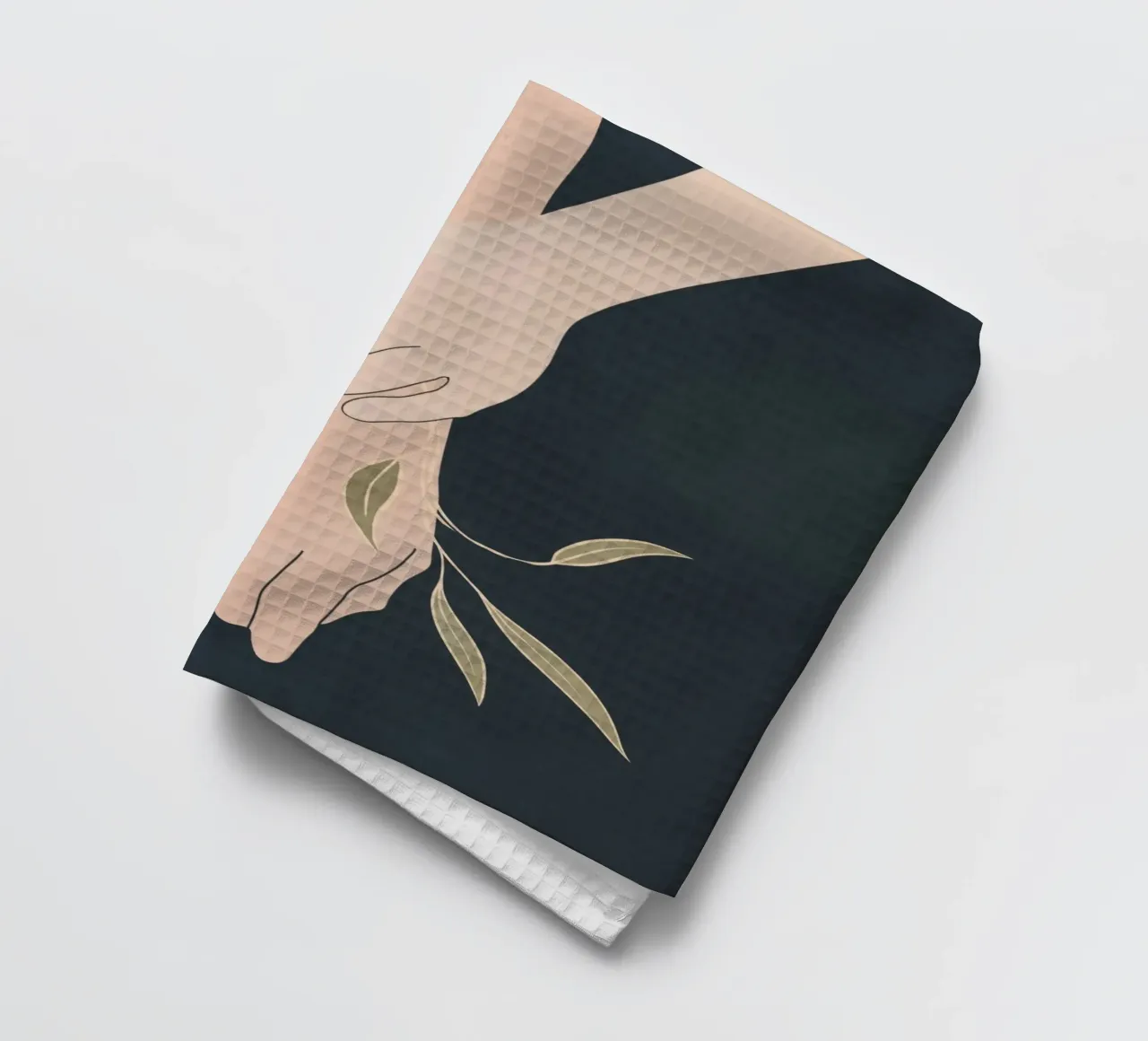 Mano in fiore 2 canovaccio da cucina da LeaDArt