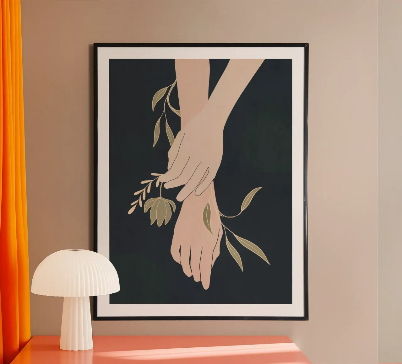 Mano in fiore 2 carta hahnemühle da LeaDArt