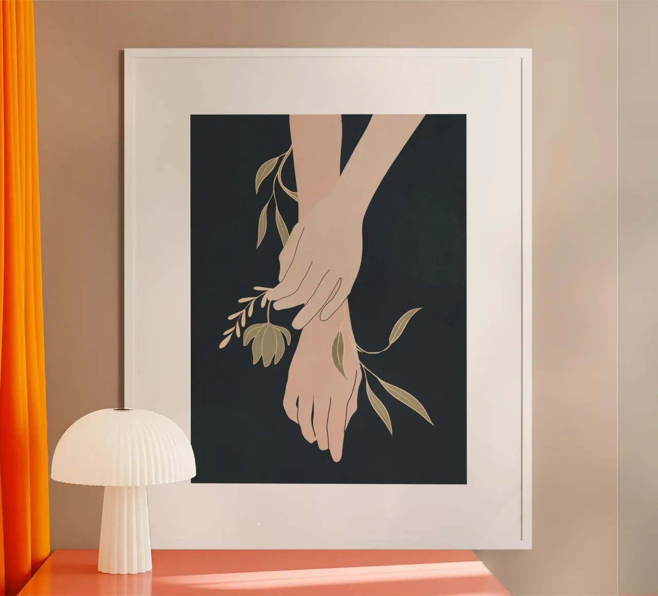 Mano in fiore 2 carta hahnemühle da LeaDArt