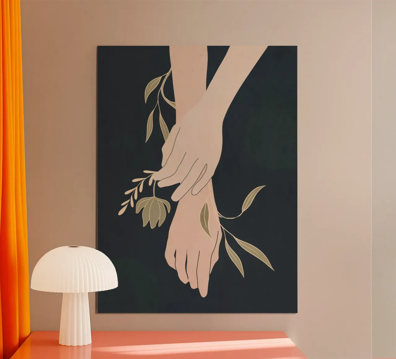 Mano in fiore 2 carta hahnemühle da LeaDArt