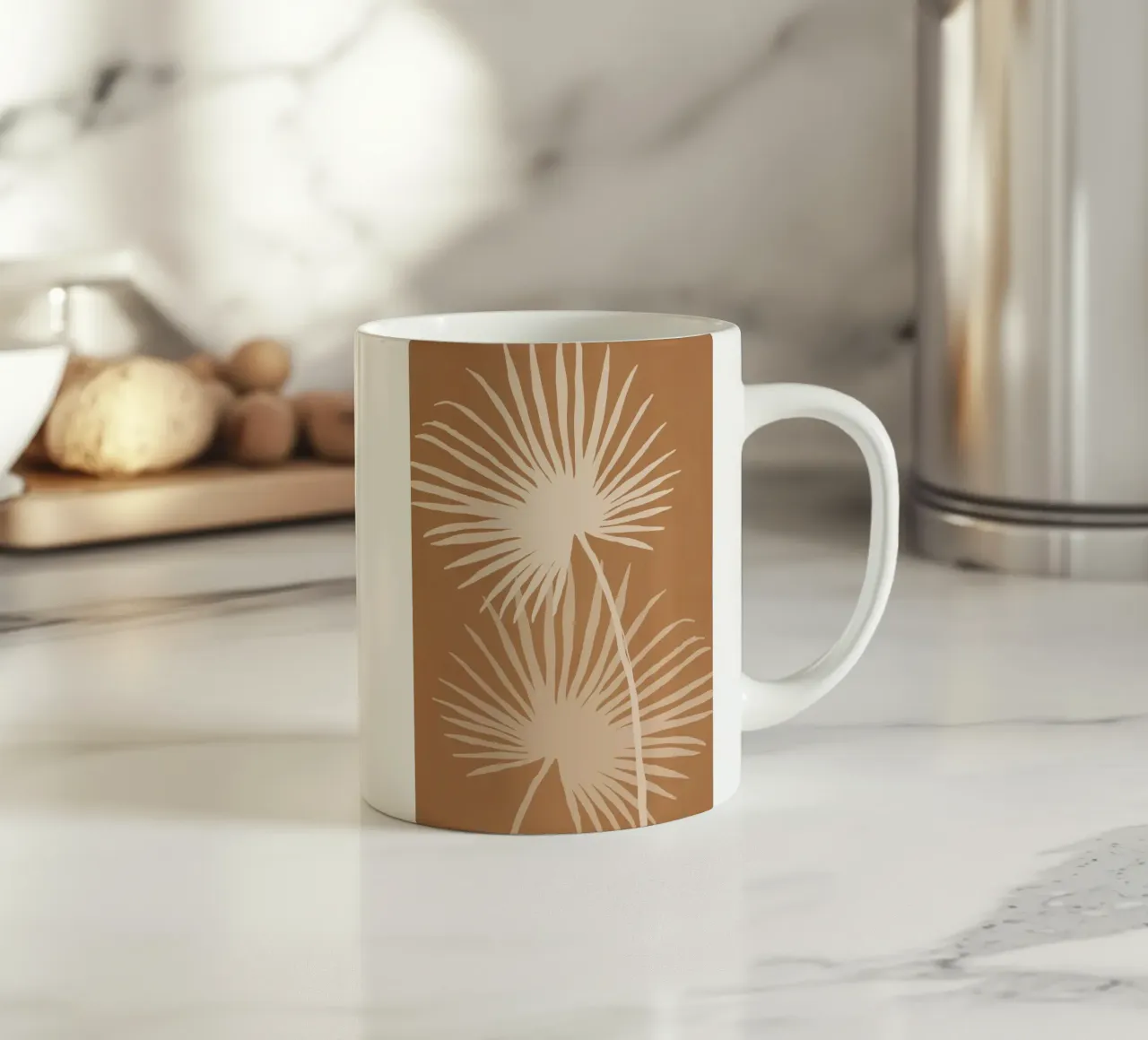 Duo di palme tazza in ceramica da LeaDArt
