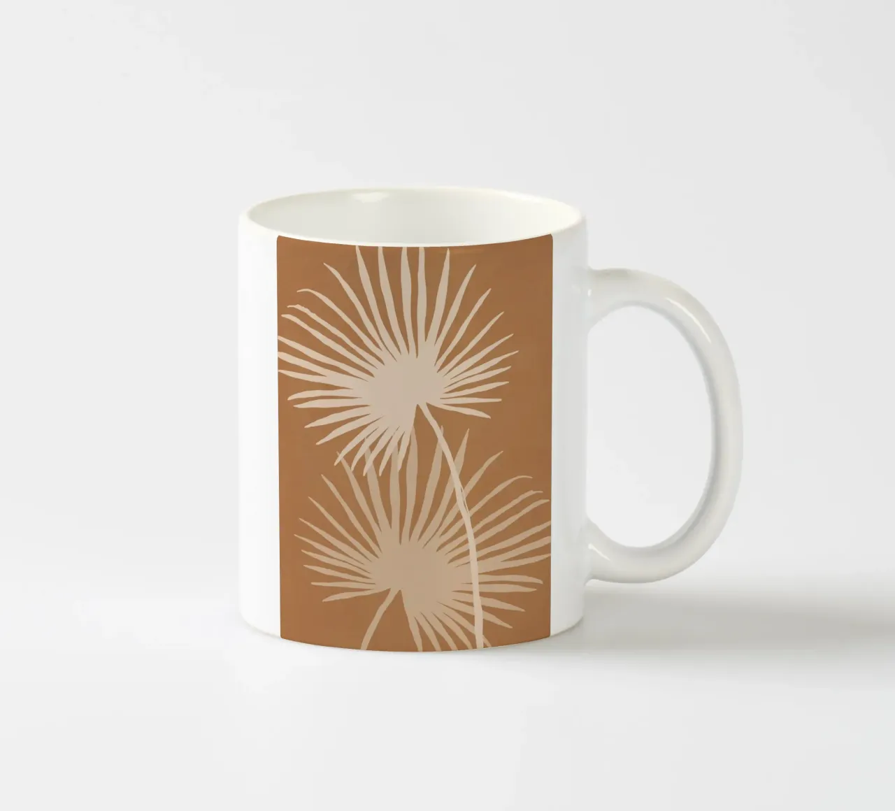 Duo di palme tazza in ceramica da LeaDArt