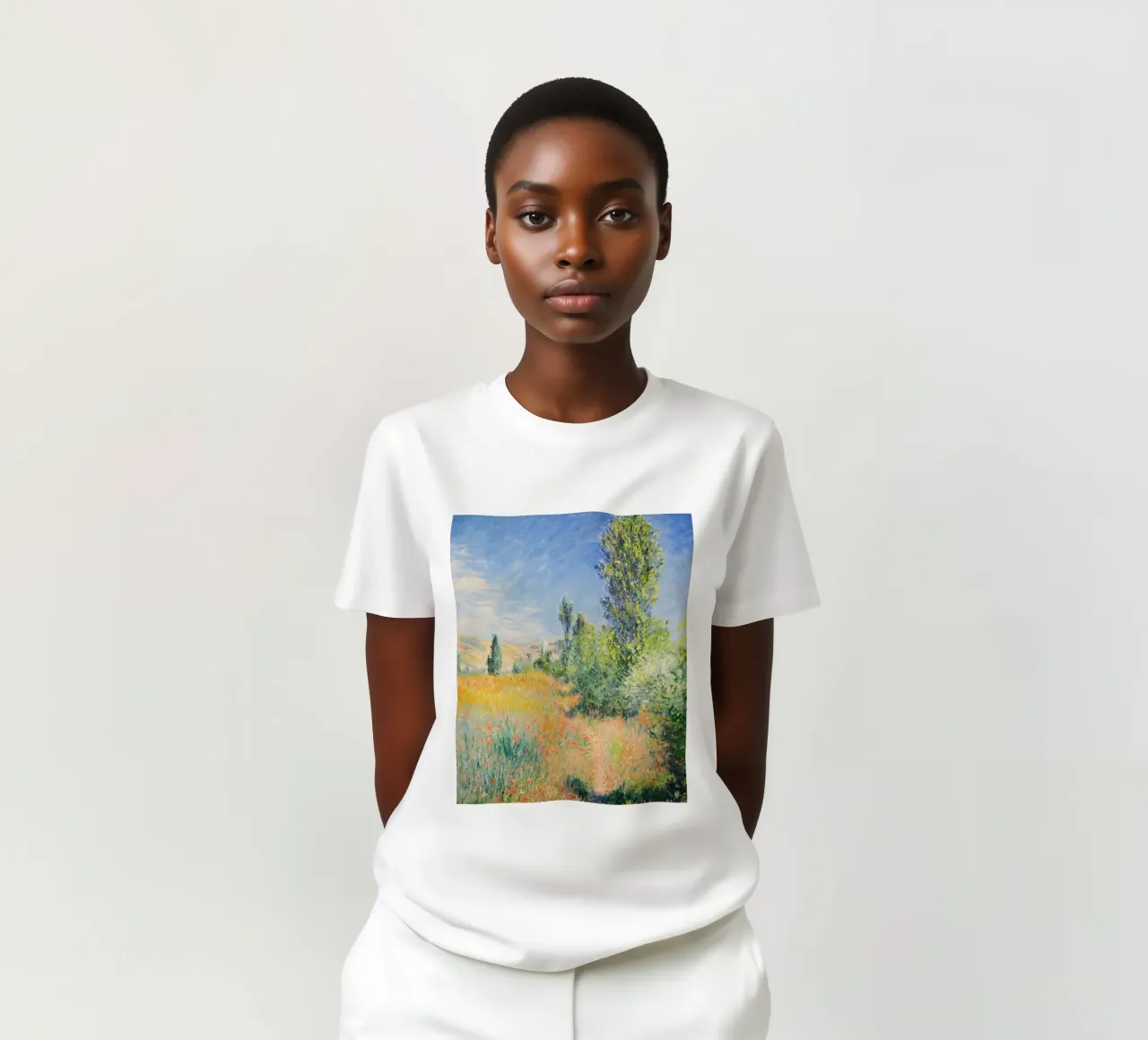 Paesaggio sull'isola di Saint-Martin (1881) di Claude Monet t-shirt da Art History