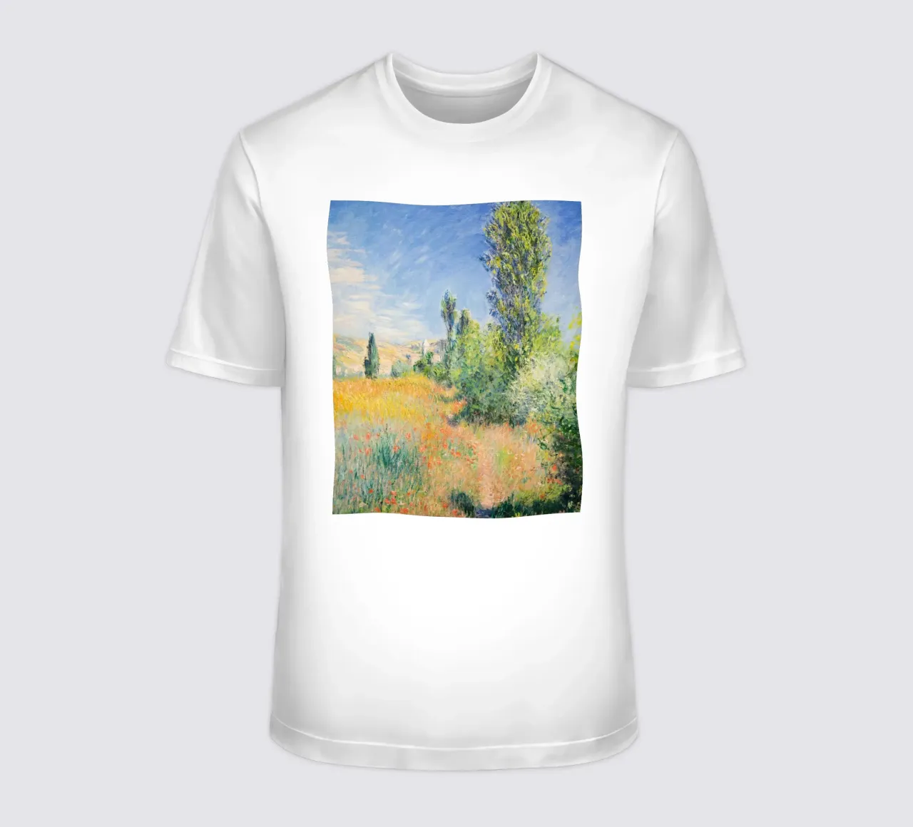 Paesaggio sull'isola di Saint-Martin (1881) di Claude Monet t-shirt da Art History