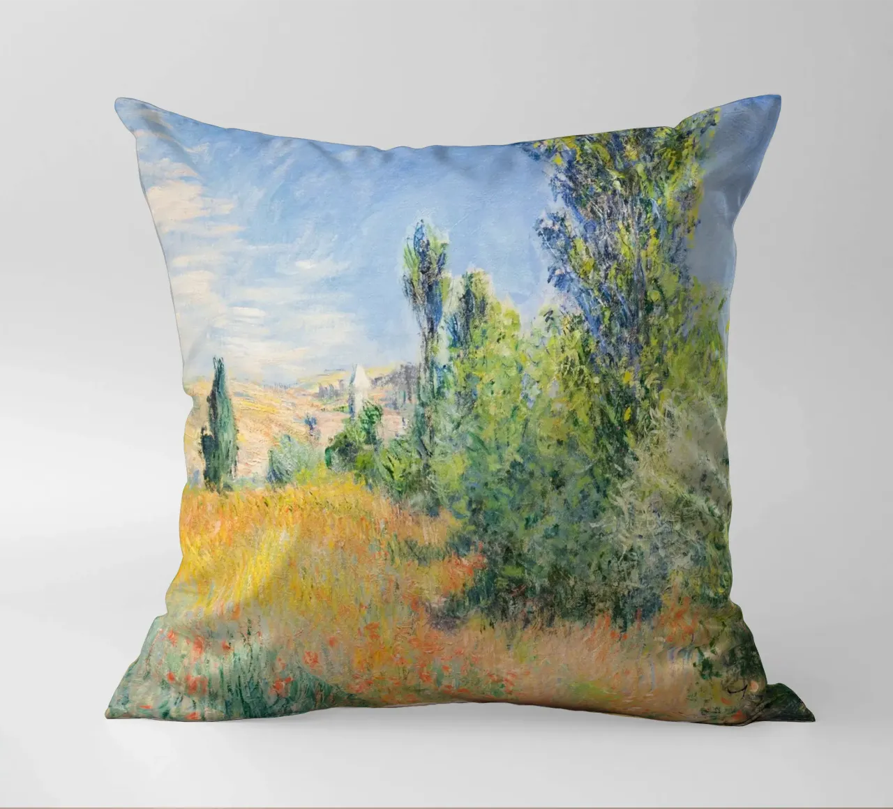 Paesaggio sull'isola di Saint-Martin (1881) di Claude Monet cuscino da Art History