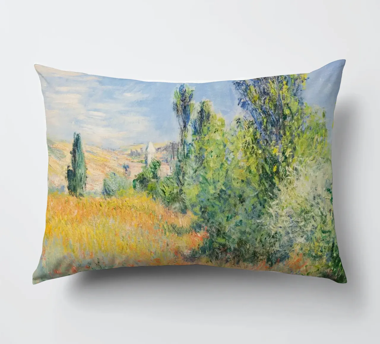 Paesaggio sull'isola di Saint-Martin (1881) di Claude Monet cuscino da Art History