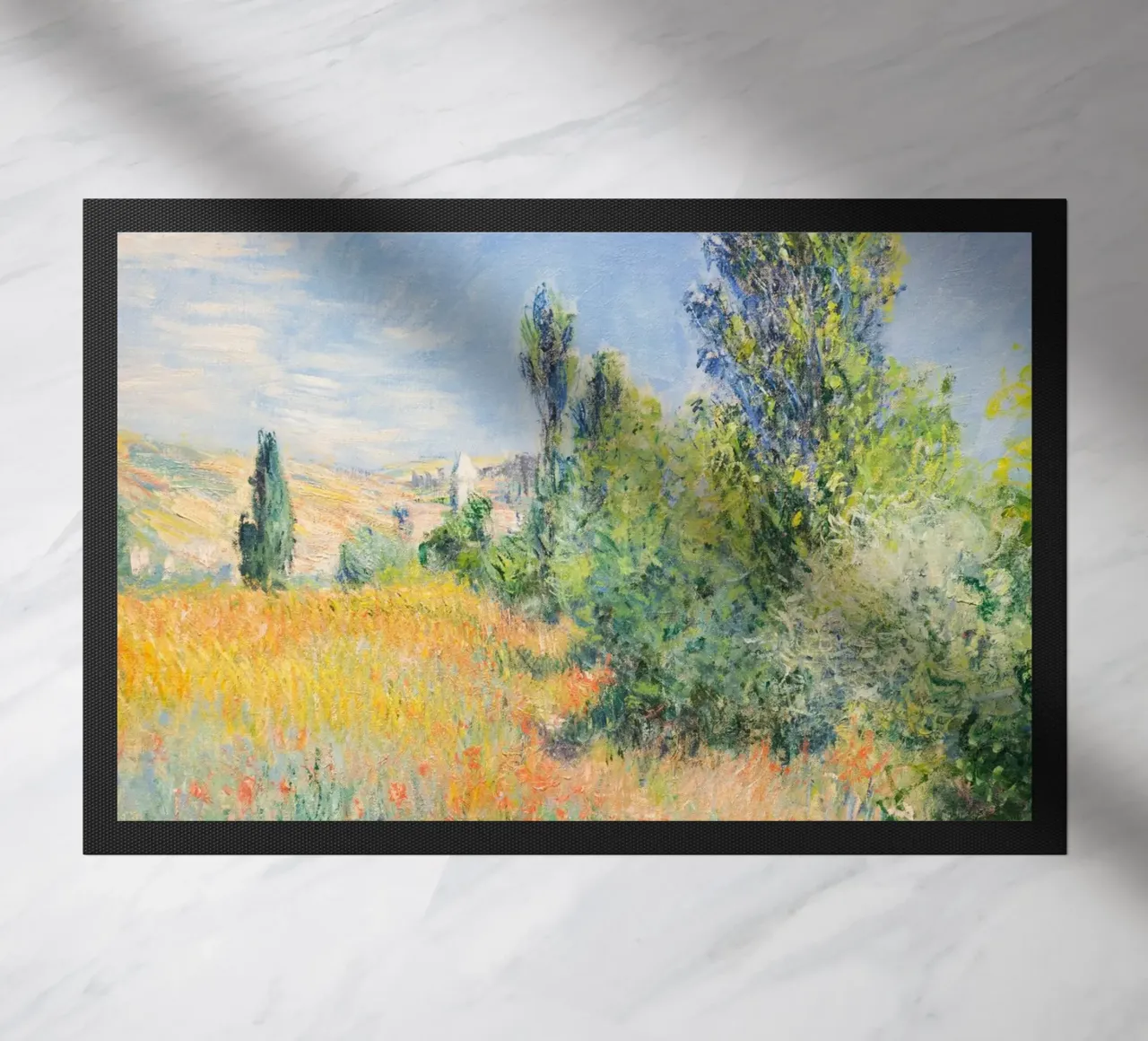 Paesaggio sull'isola di Saint-Martin (1881) di Claude Monet zerbino da Art History