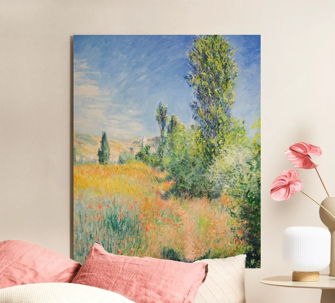 Paesaggio sull'isola di Saint-Martin (1881) di Claude Monet alluminio dibond da Art History