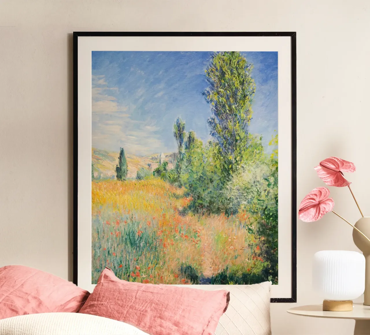 Paesaggio sull'isola di Saint-Martin (1881) di Claude Monet carta hahnemühle da Art History