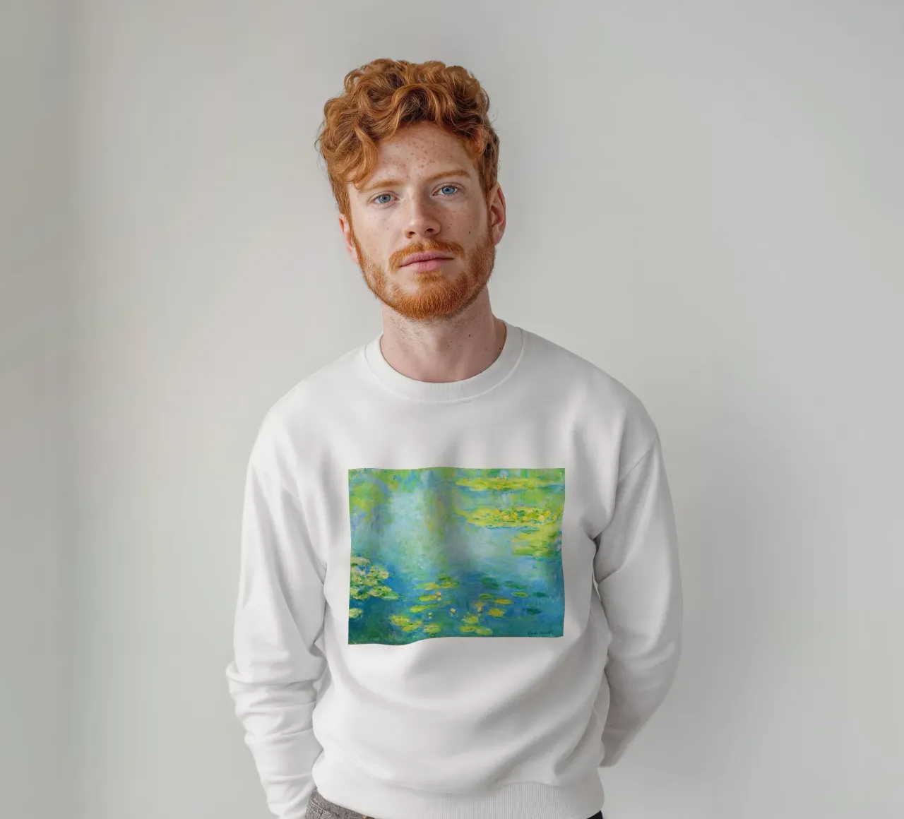 Ninfee di Claude Monet felpa da Jolie Prints