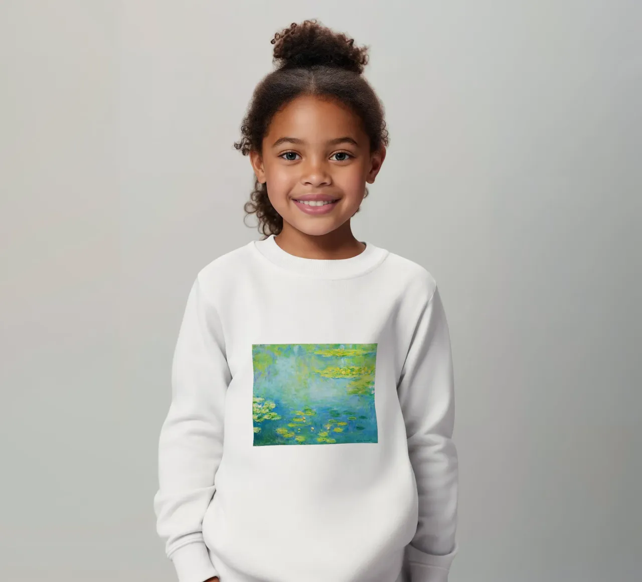 Ninfee di Claude Monet felpa bambino da Art History