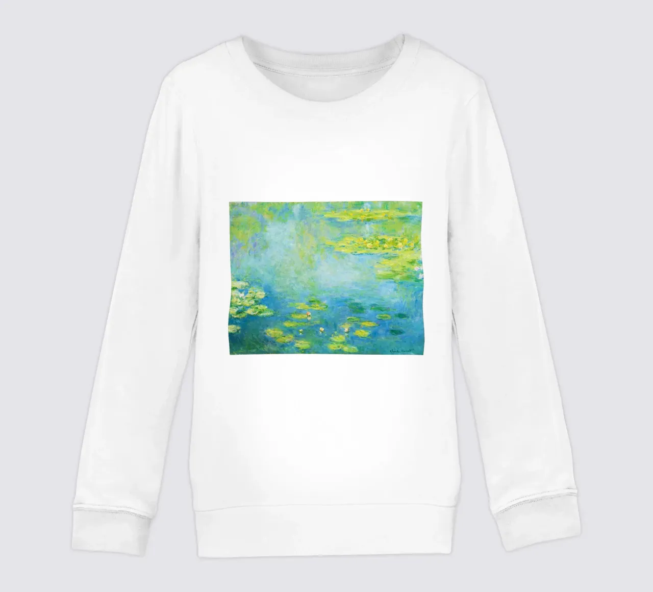Ninfee di Claude Monet felpa bambino da Art History