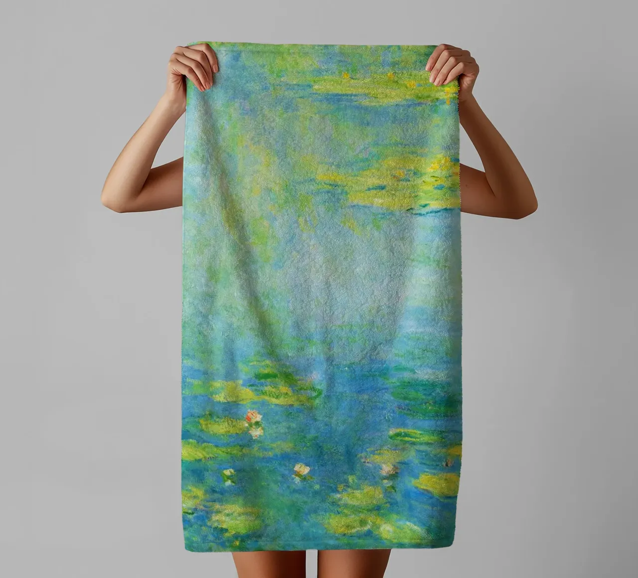 Ninfee di Claude Monet asciugamano da bagno da Art History