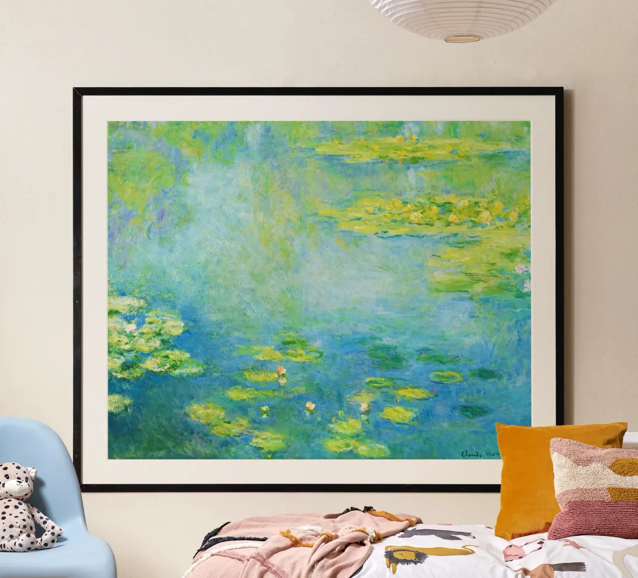 Ninfee di Claude Monet poster da Art History