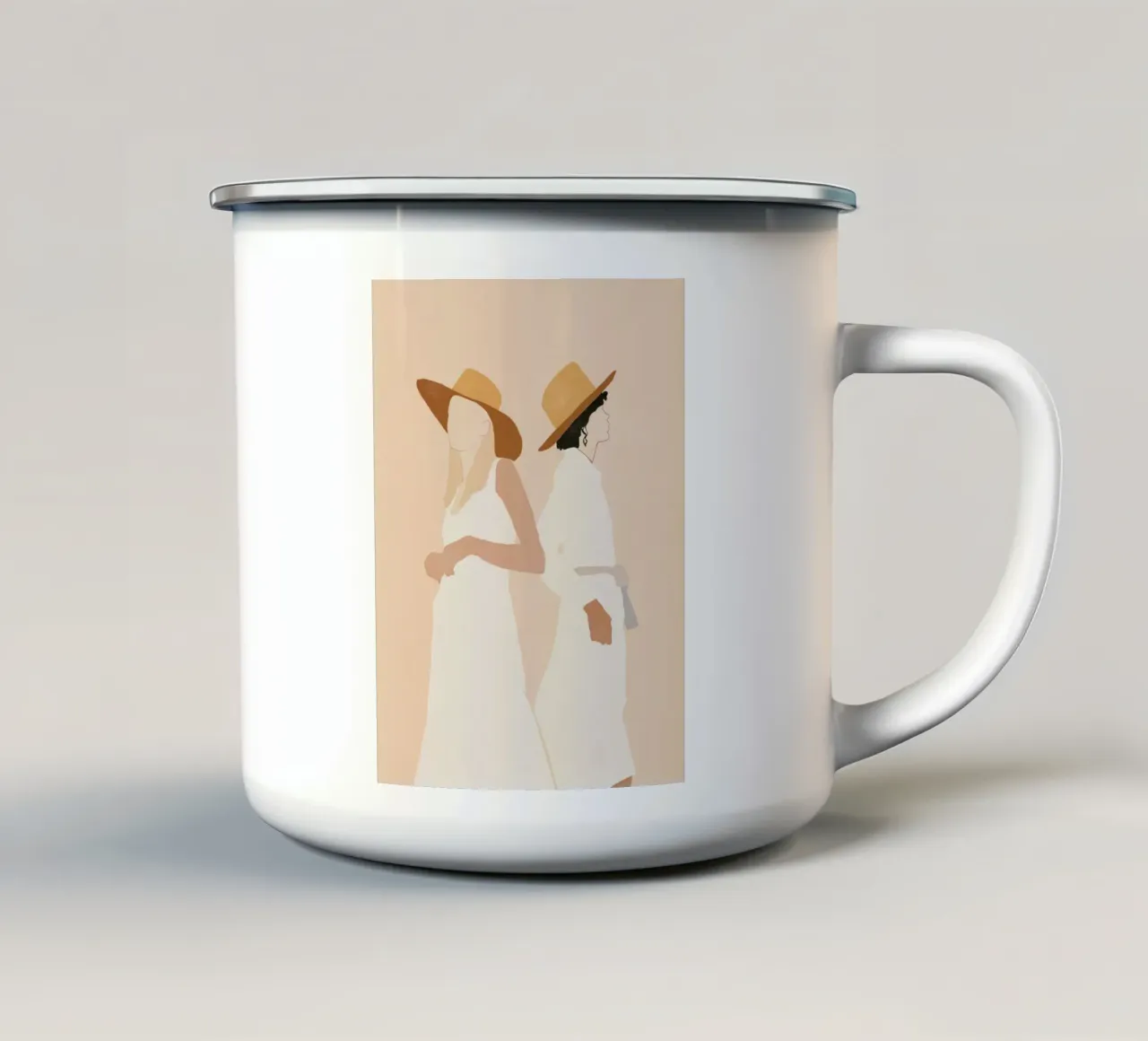 Cappello e anima tazza in smalto da LeaDArt