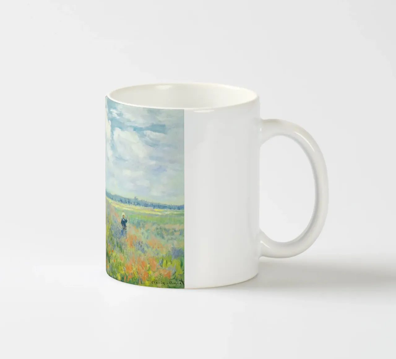 Campi di papaveri presso Argenteuil (1875) di Claude Monet tazza in ceramica da Art History