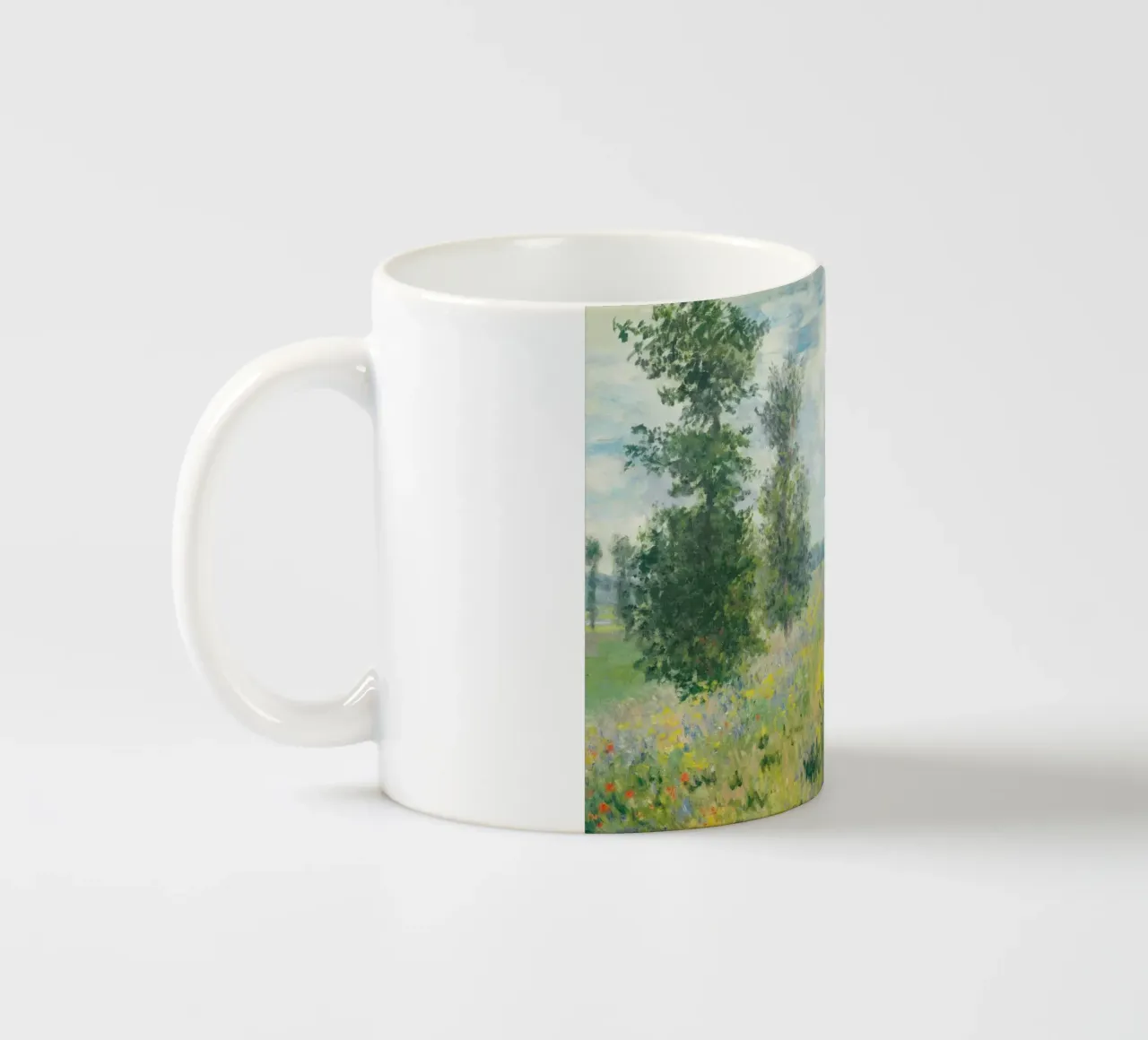 Campi di papaveri presso Argenteuil (1875) di Claude Monet tazza in ceramica da Art History