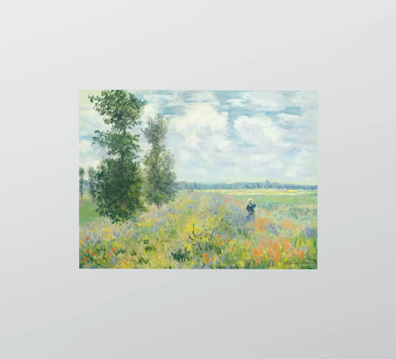 Poppy Fields near Argenteuil (1875) by Claude Monet sticker by Art History