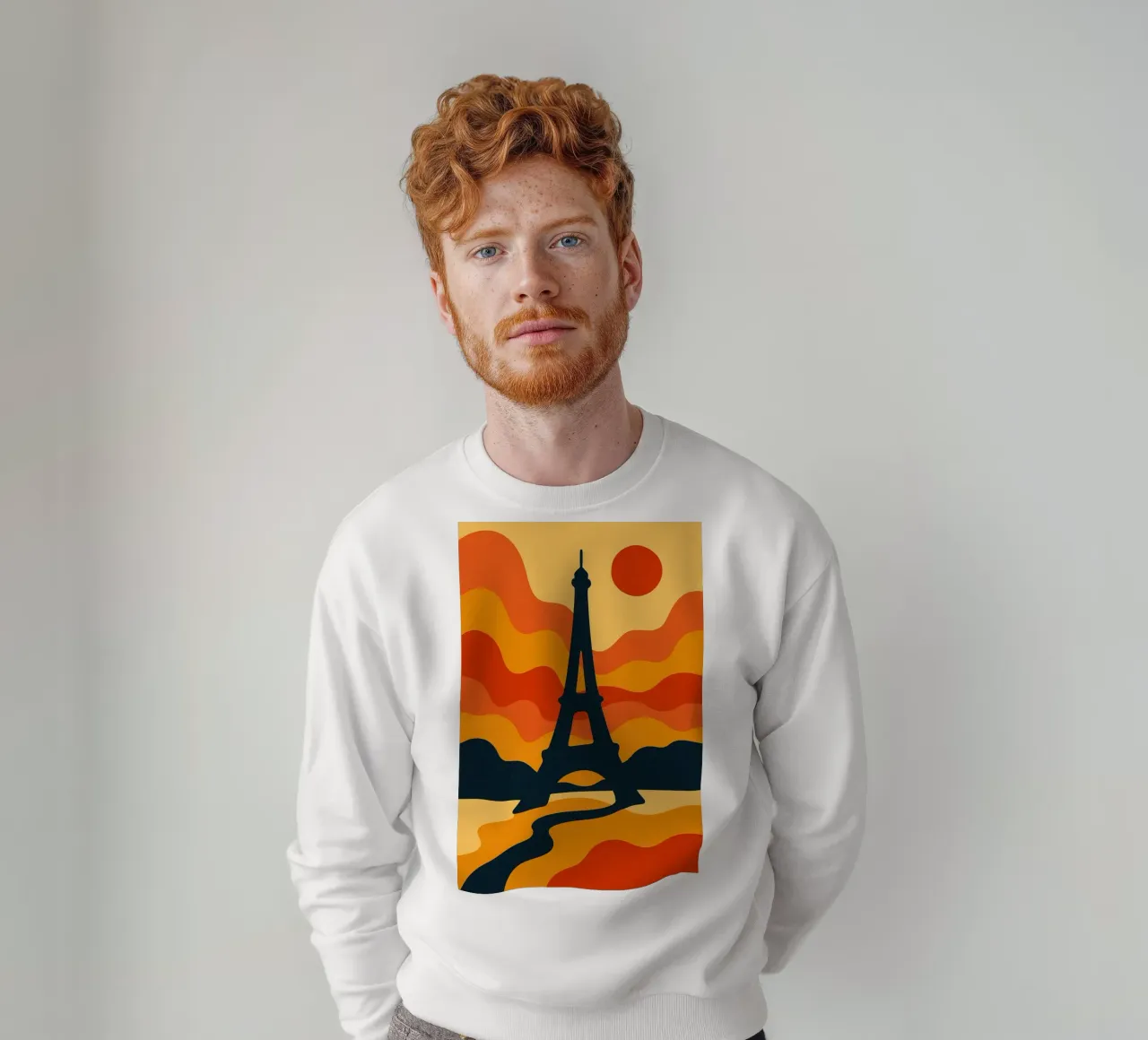 Eiffel Sunset felpa da JETLAG | affiches voyage