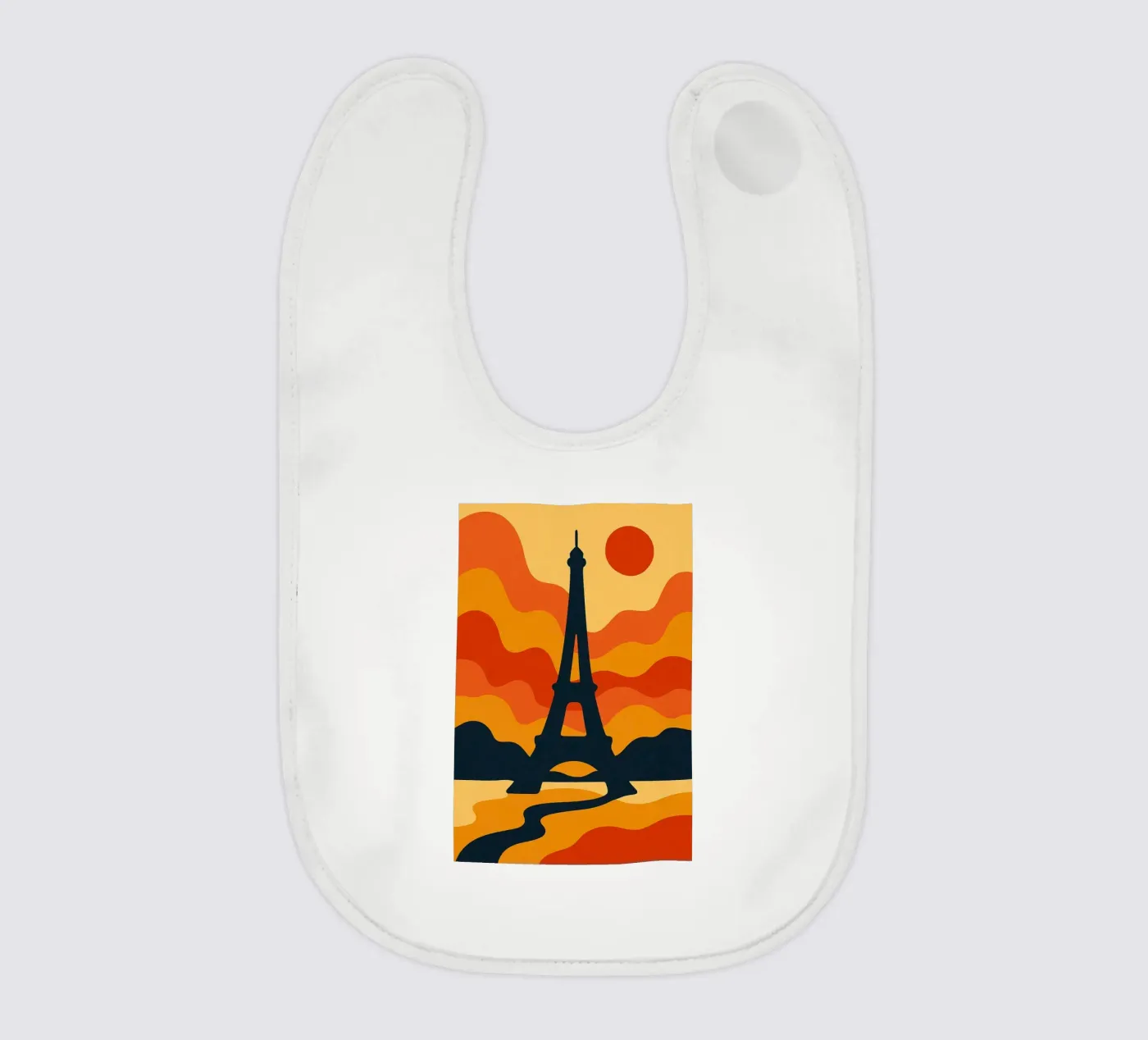 Eiffel Sunset bavaglino da JETLAG | affiches voyage