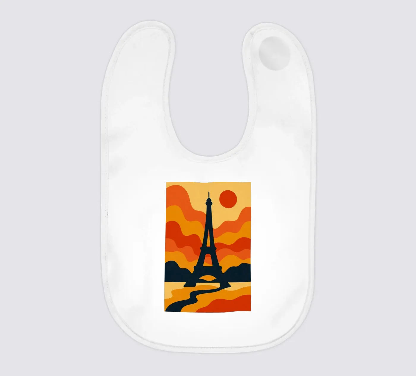 Eiffel Sunset bavaglino da JETLAG | affiches voyage