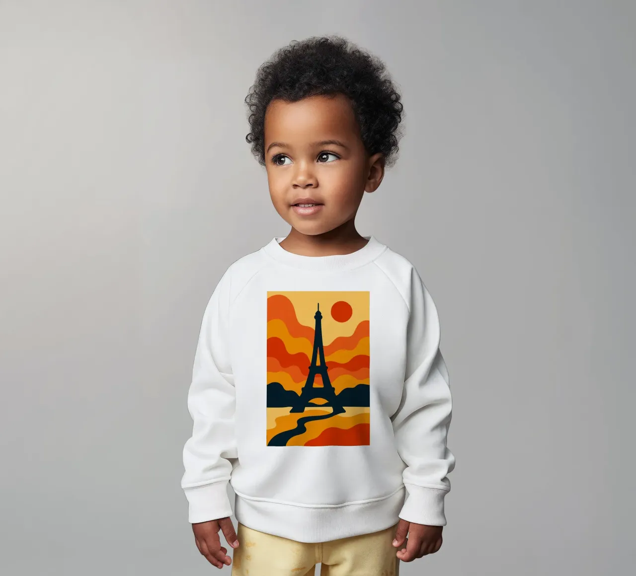 Eiffel Sunset felpa neonato da JETLAG | affiches voyage