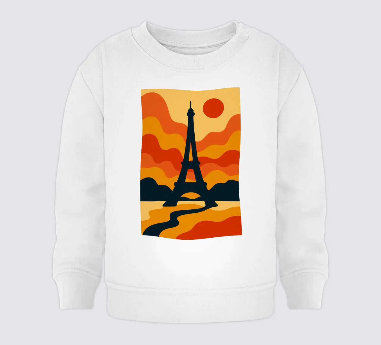 Eiffel Sunset felpa neonato da JETLAG | affiches voyage