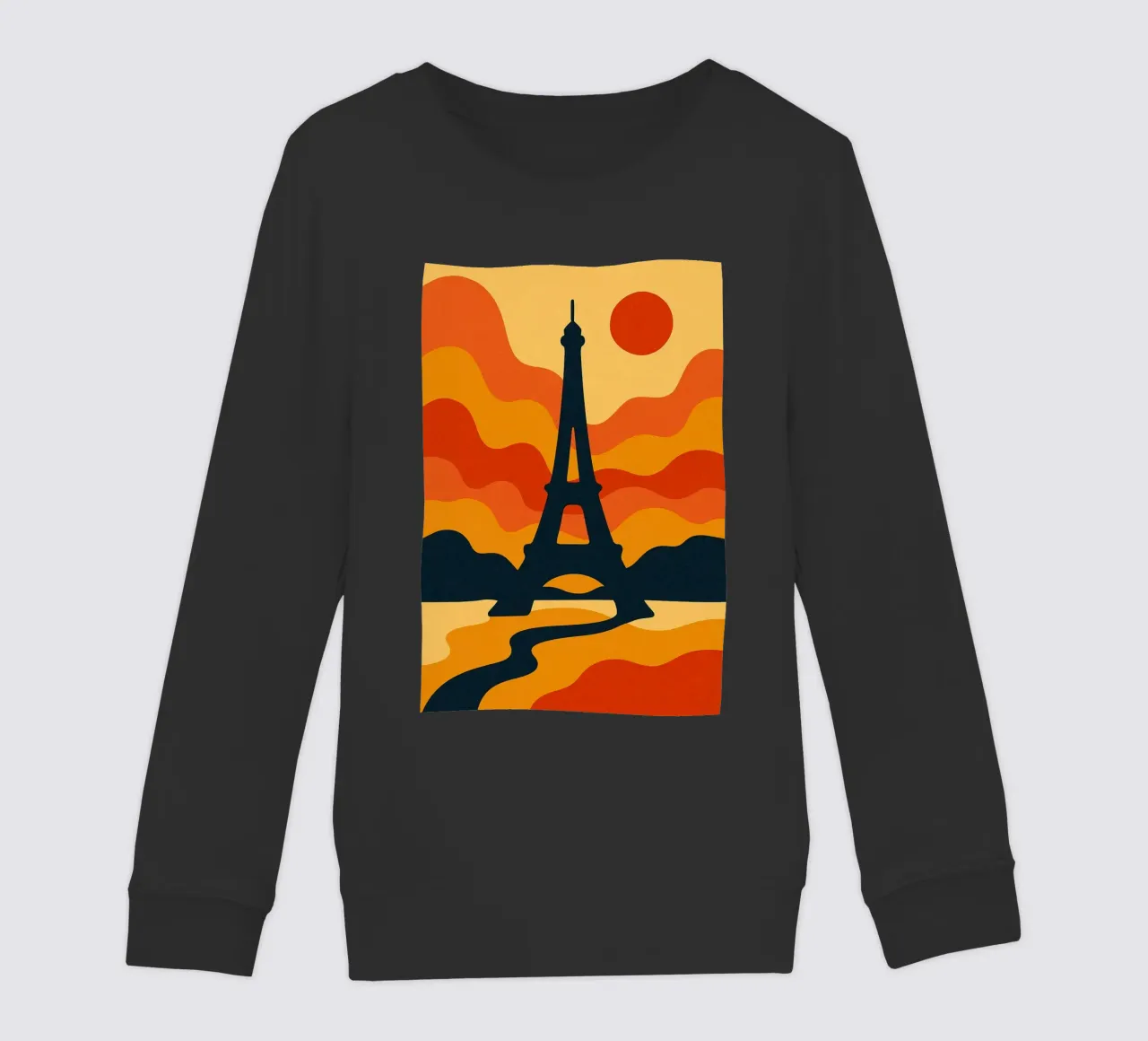 Eiffel Sunset felpa bambino da JETLAG | affiches voyage