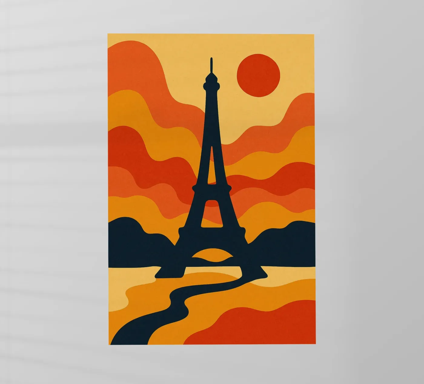 Eiffel Sunset pellicola backlit da JETLAG | affiches voyage
