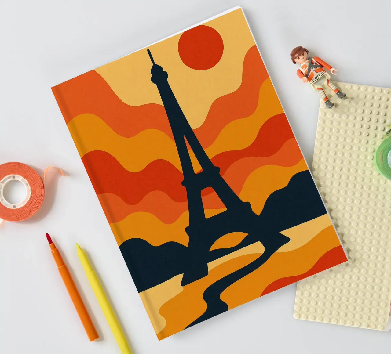 Eiffel Sunset notebook by JETLAG | affiches voyage