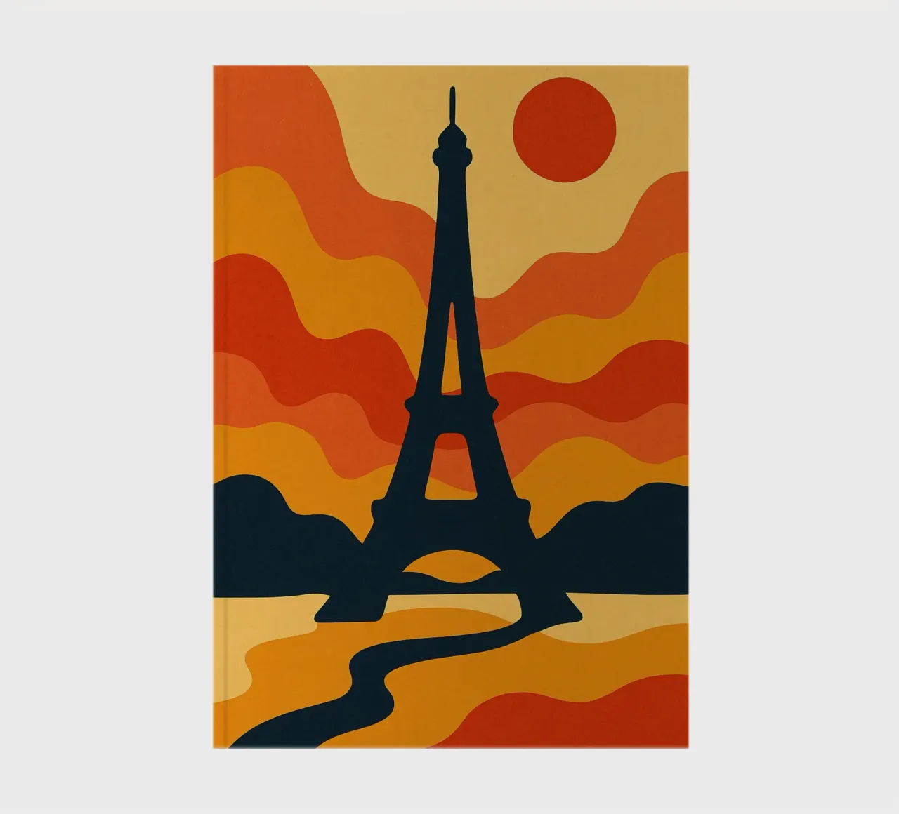 Eiffel Sunset notebook by JETLAG | affiches voyage