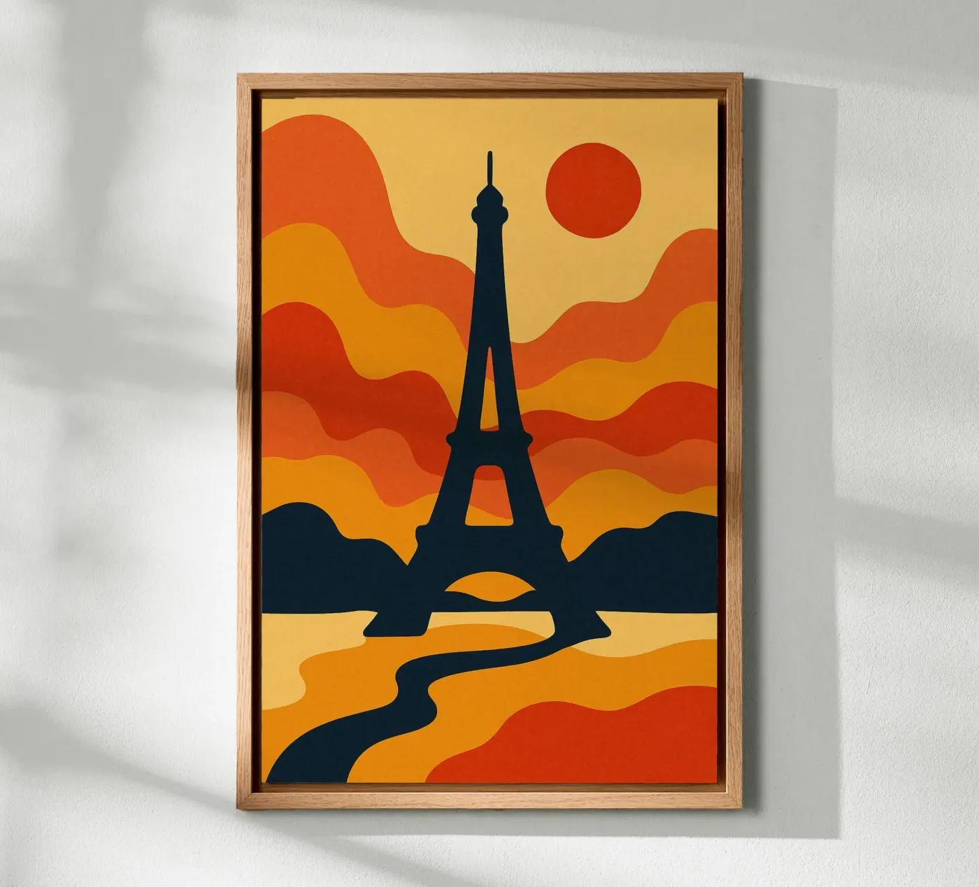 Eiffel Sunset tela da JETLAG | affiches voyage