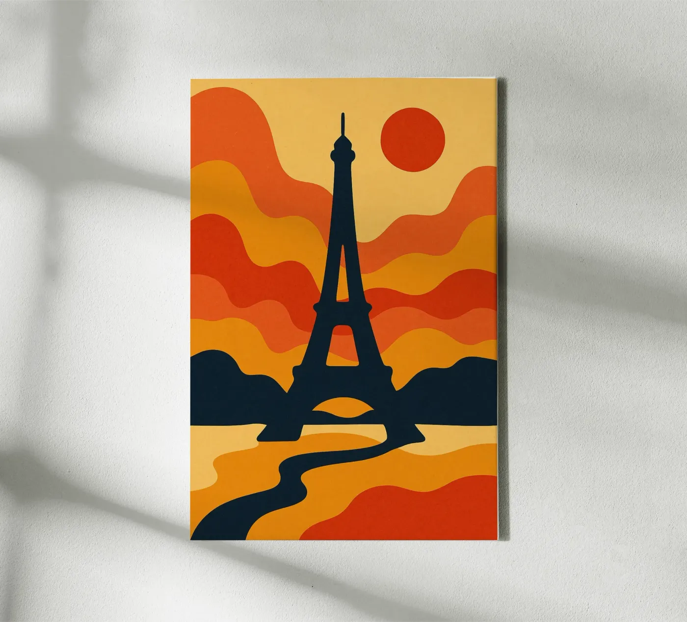 Eiffel Sunset tela da JETLAG | affiches voyage