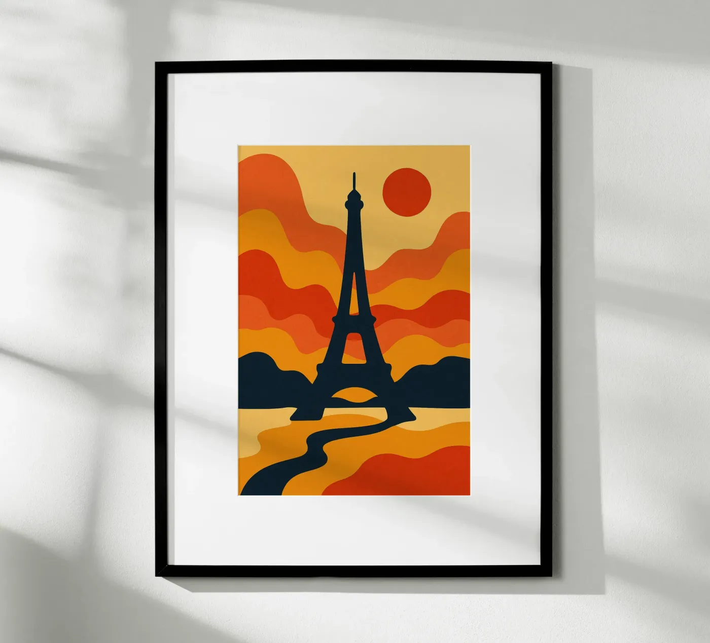 Eiffel Sunset poster da JETLAG | affiches voyage