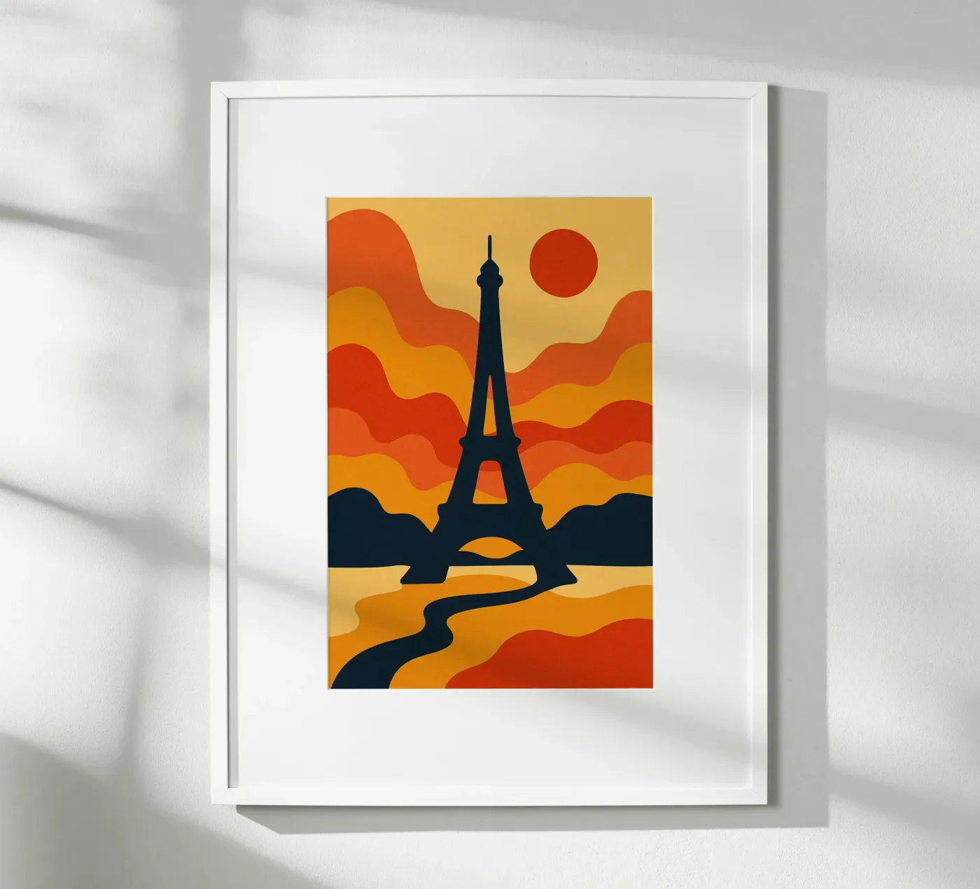 Eiffel Sunset poster da JETLAG | affiches voyage