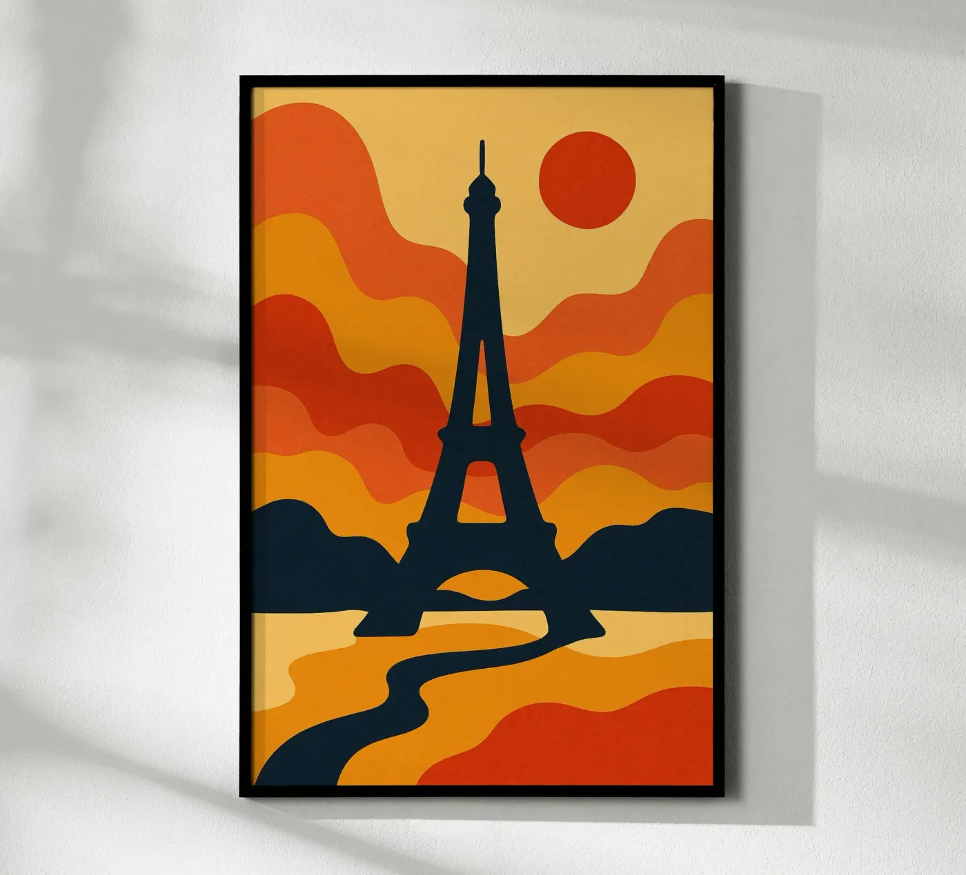 Eiffel Sunset poster da JETLAG | affiches voyage