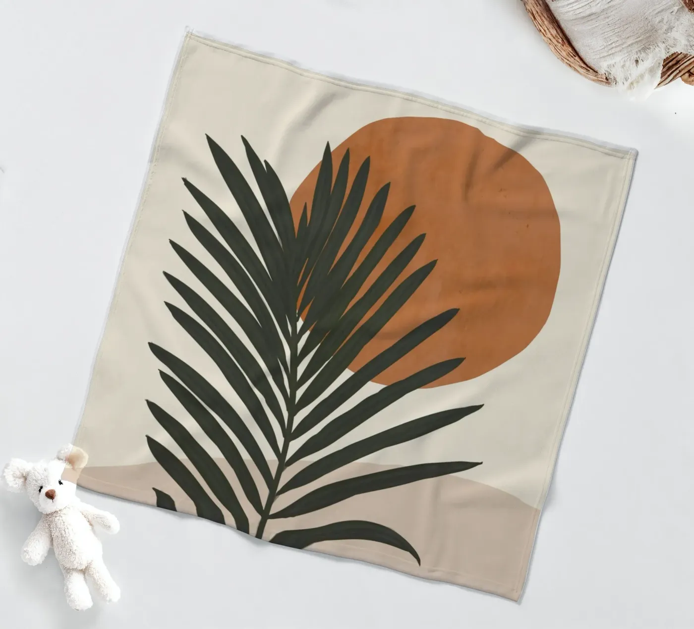 Palma e Sole coperta in pile da LeaDArt
